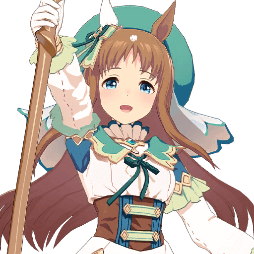 Character card art for [Saintly Jade Cleric ] Grass Wonder