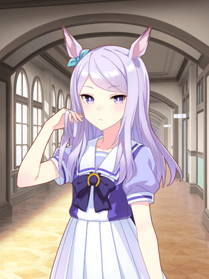 Support card art for [Tracen Academy] Mejiro McQueen