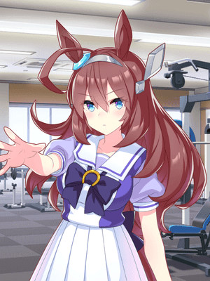 Support card art for [Tracen Academy] Mihono Bourbon