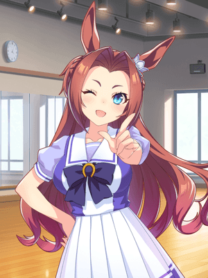 Support card art for [Tracen Academy] Kawakami Princess