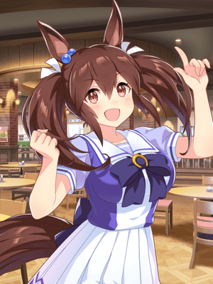 Support card art for [Tracen Academy] Hishi Akebono