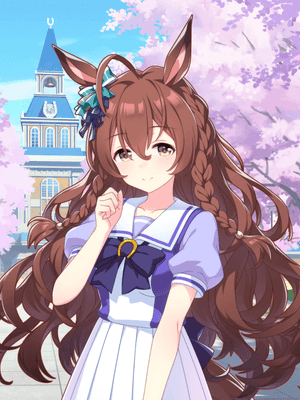 Support card art for [Tracen Academy] Mejiro Bright