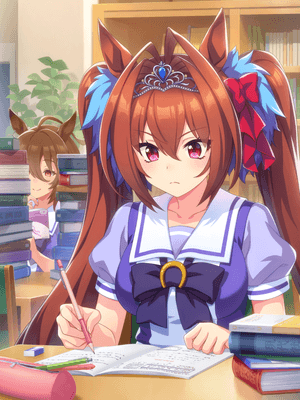 Support card art for [Nothing Hard Work Can't Solve!] Daiwa Scarlet
