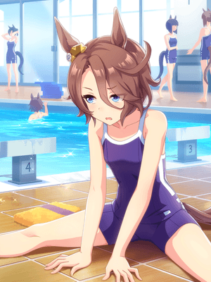 Support card art for [Poolside High Tides] Narita Taishin