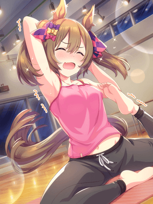 Support card art for [Almost... an Umadol?! ♡] Smart Falcon