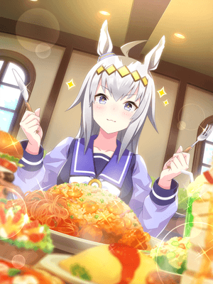 Support card art for [I Love You... Dear Food] Oguri Cap