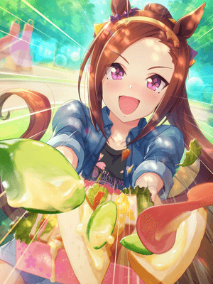 Support card art for [Eat Fast! Yum Fast!] Sakura Bakushin O