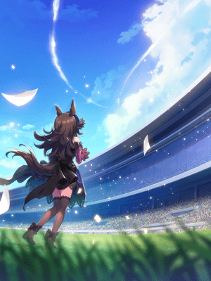 Support card art for [Showered in Joy] Rice Shower