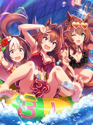 Support card art for [Mini☆Vacation] Daiwa Scarlet