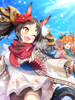 Support card art for [Dazzling Day in the Snow] Marvelous Sunday