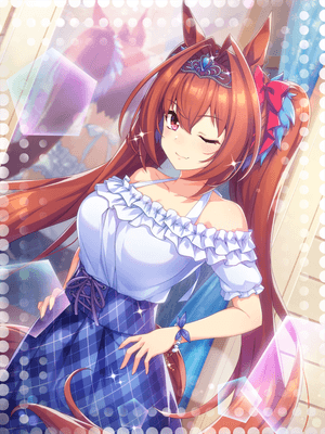 Support card art for [Number 1 Outfit] Daiwa Scarlet